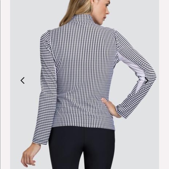 Tail Activewear Zip Mock Striped Jaquard - Picture 3 of 8